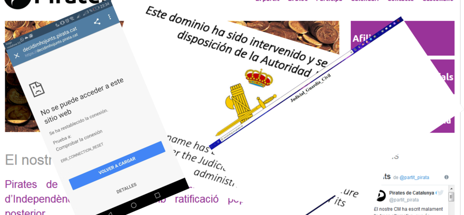 Pirate Parties worldwide support Catalan Pirates against censorship