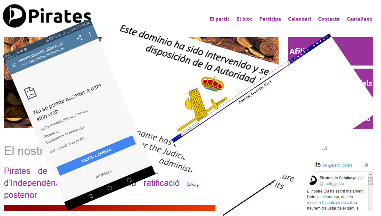 Pirate Parties worldwide support Catalan Pirates against censorship