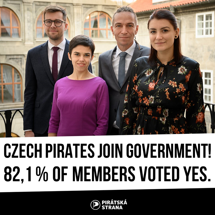 Czech Pirates are joining the new government!
