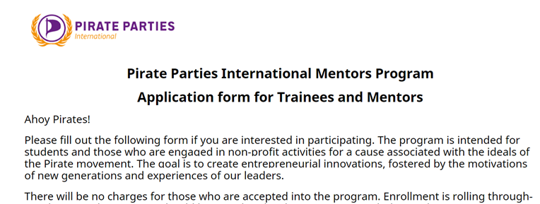 Pirate Mentors Program