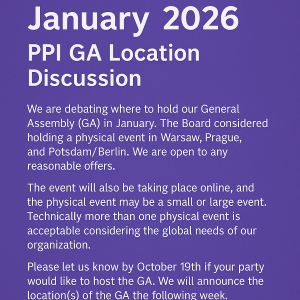 January 2026 PPI GA Location Discussion