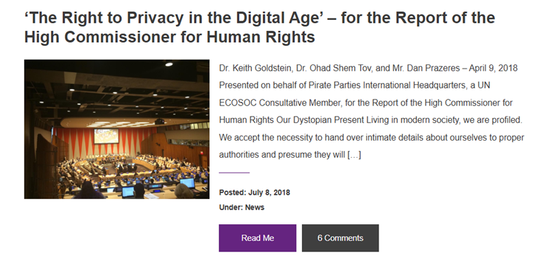 The Right to Privacy in the Digital Age